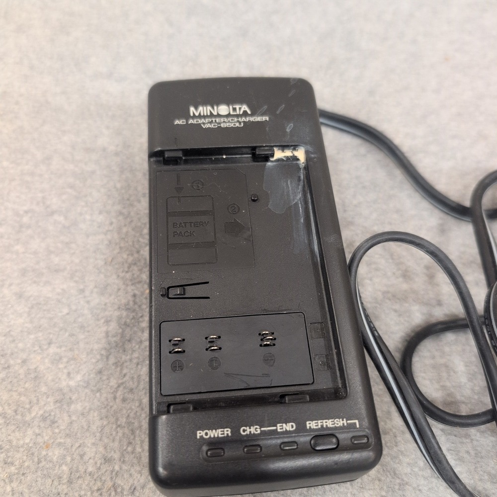 Minolta Master C-513 Compact VHS Camcorder VTU-500 Tuner Charger Manual Bundle - Picture 9 of 12